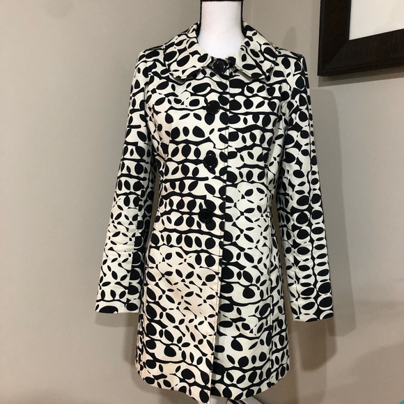 Willi Smith Jackets & Blazers - *WILLI SMITH* Black x White Printed Coat Size M